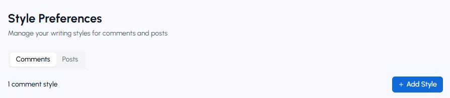 Comment Style Preferences