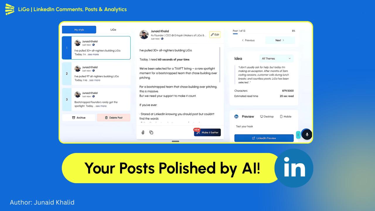 Strumenti per la generazione di post su LinkedIn (2025): i migliori strumenti di intelligenza artificiale per creare rapidamente contenuti autentici su LinkedIn