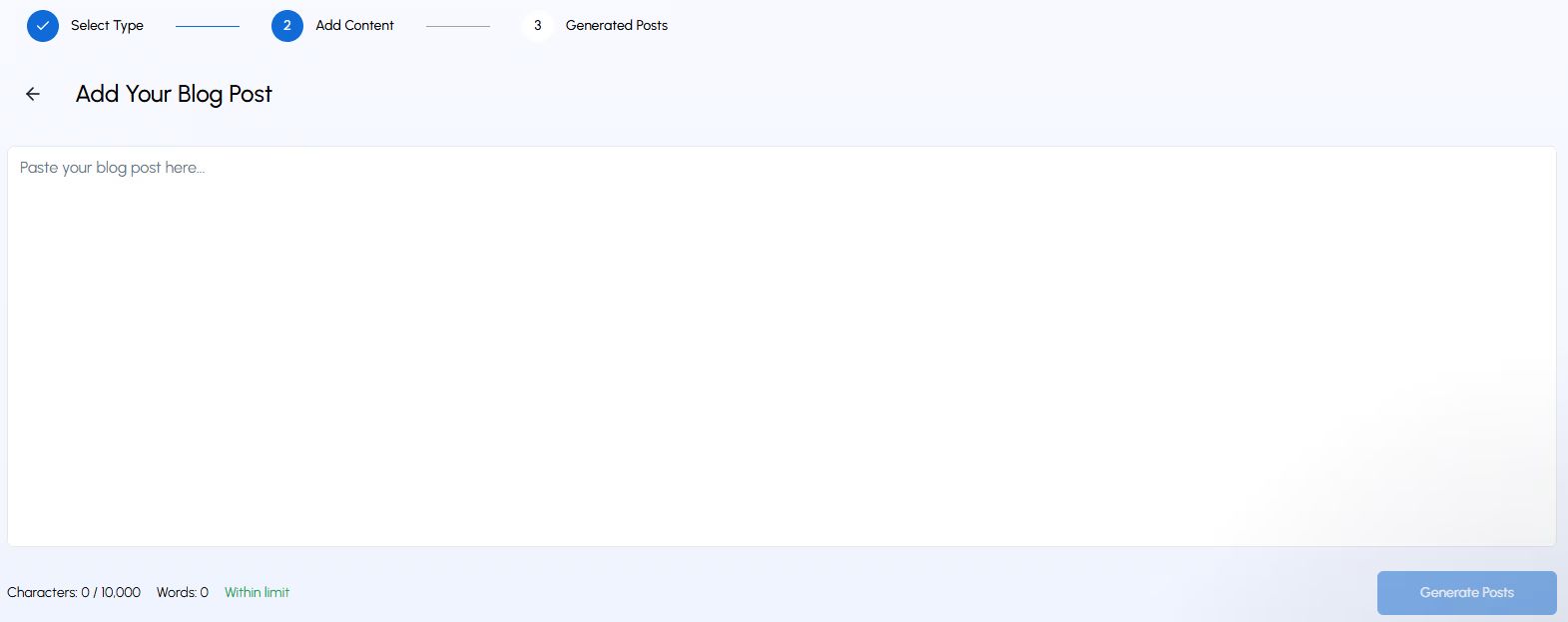 Add Your Own Idea Interface