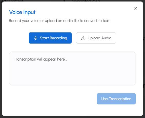 Voice Input