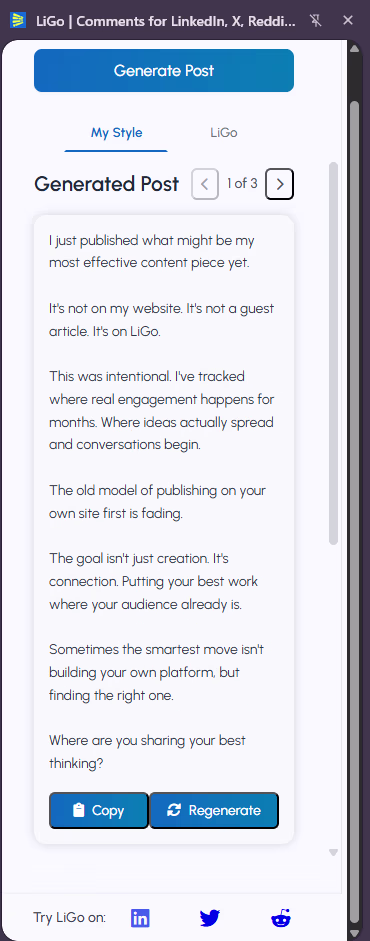 Publicaciones generadas