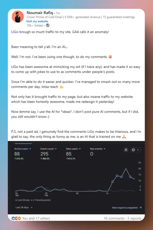 5 modi per utilizzare i commenti AI su LinkedIn senza sembrare un robot