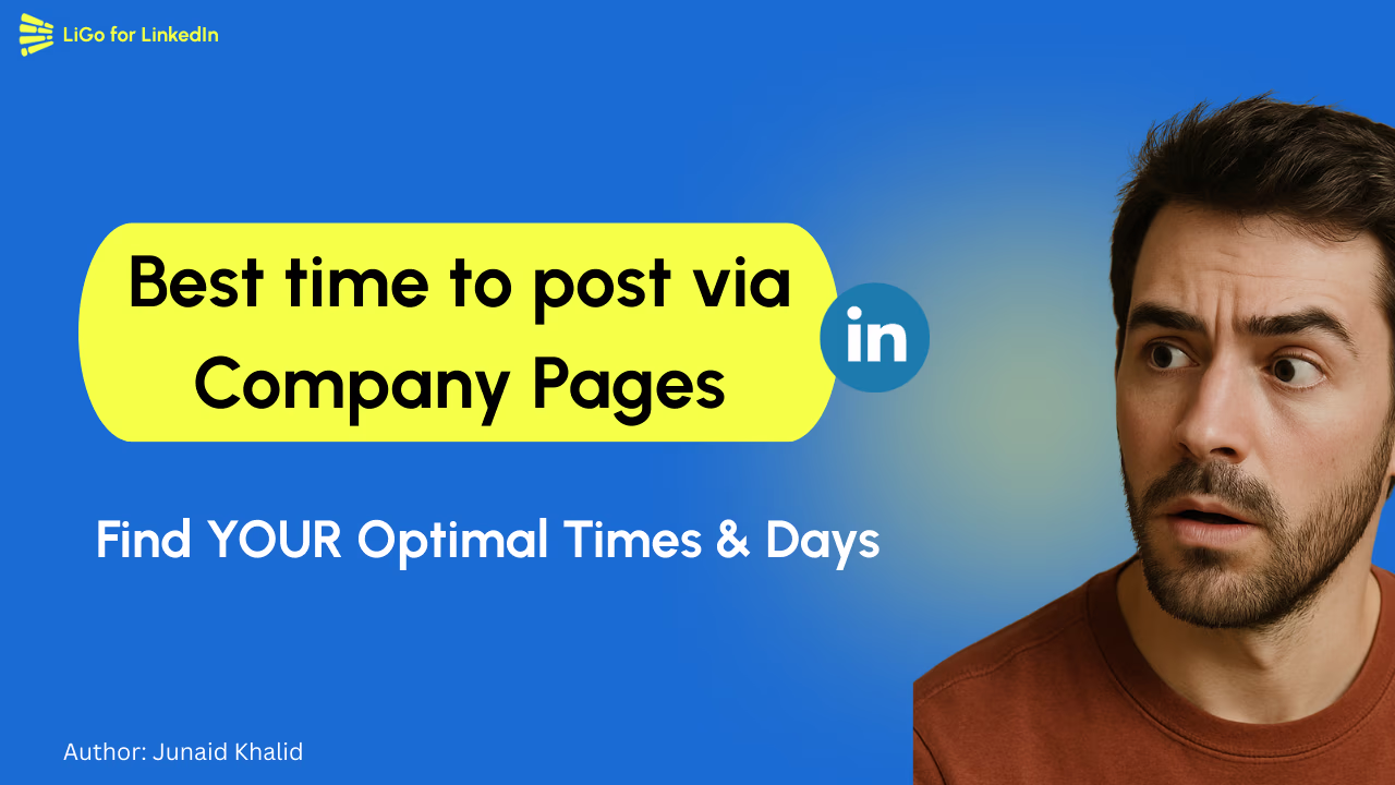 Encuentra la mejor hora y el mejor día para publicar en Linkedin desde una página de empresa