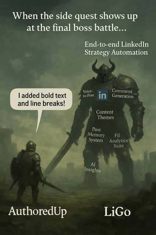 LiGo contro AuthoredUp