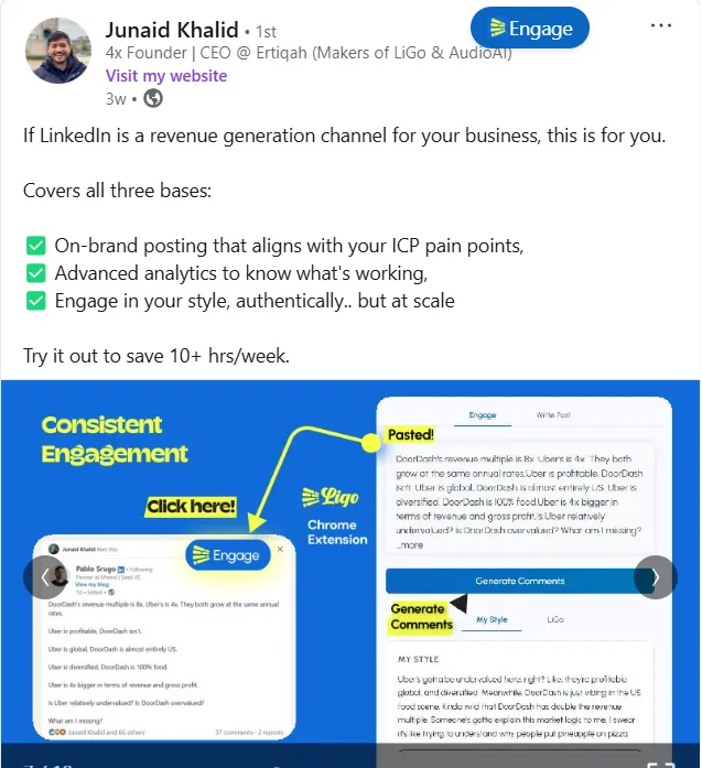Guía de publicaciones en carrusel de LinkedIn - Crea diapositivas que conviertan - LiGo