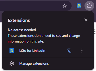 Extension Chrome à épingles