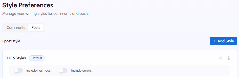L'estensione include emoji/hashtag