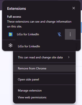 Remove Chrome Extension