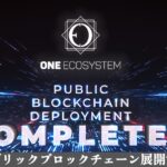 Blockchain Deployment Completed: Construction of New ONE ECOSYSTEM Infrastructure