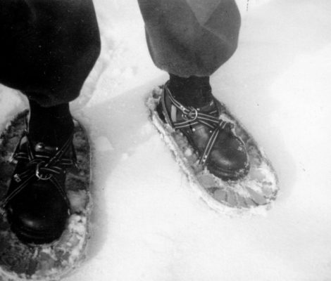 … and I put on my snowshoes