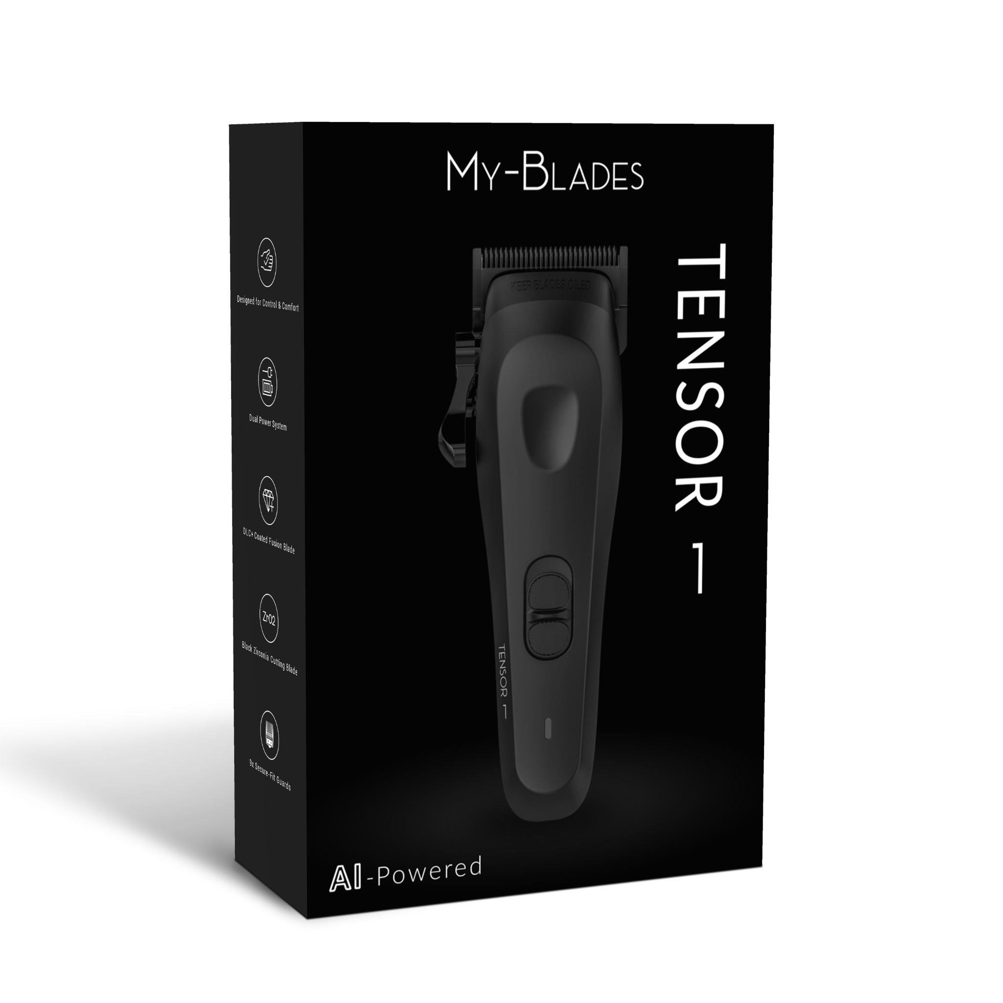 Tensor 1 Black – Barbero y cortador de cabello profesional con tecnología de IA