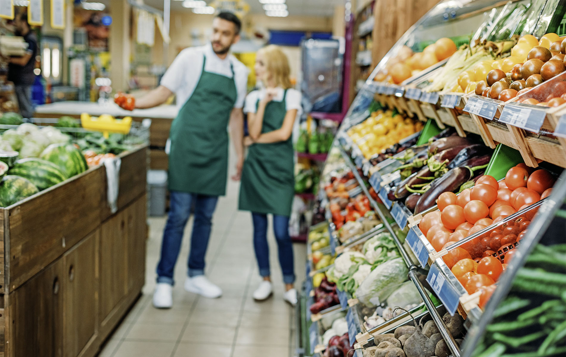 Infraestructura de la cadena de supermercados
