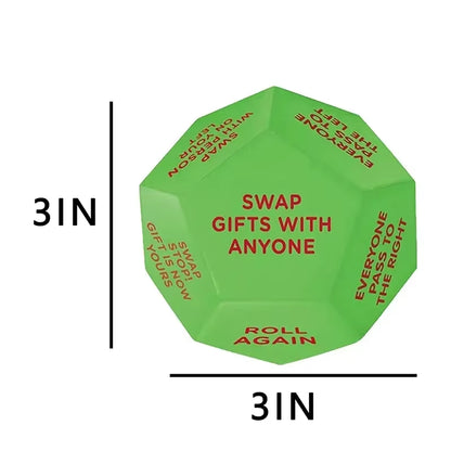 Kerst uitwisseling dobbelstenen voor Santa Swap - familie partij spel rekwisieten en creatieve vakantie Decor Gift