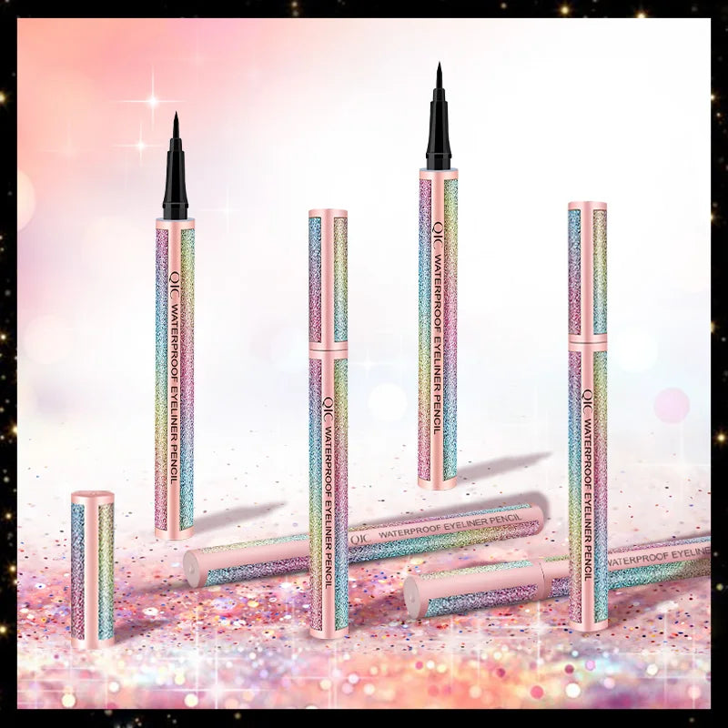 Lápiz delineador de ojos líquido resistente al agua Starry Sky - Maquillaje de ojos de secado rápido para mujeres