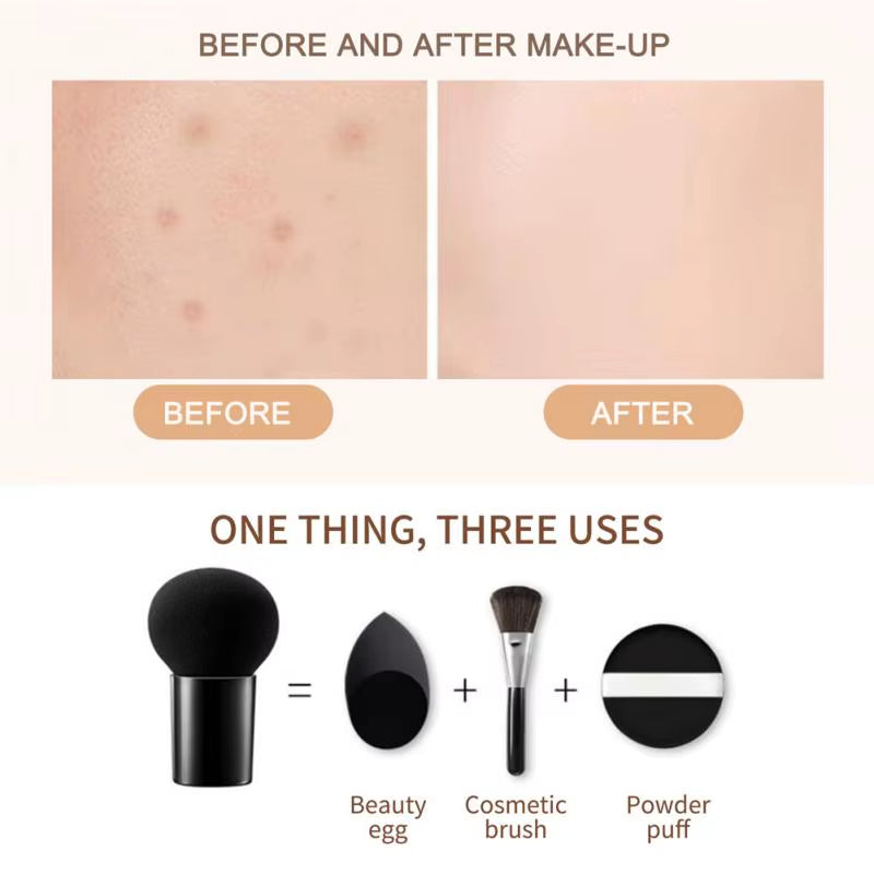 Mushroom Head Air Cushion CC Cream - Base hidratante natural y corrector para el control de la grasa y el blanqueamiento