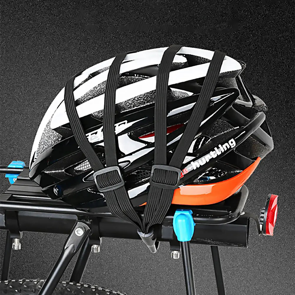 Cuerda de casco Cordón de unión de equipaje altamente elástico Motocicletas Fuerza Casco retráctil Correa de cuerda elástica con 2 ganchos