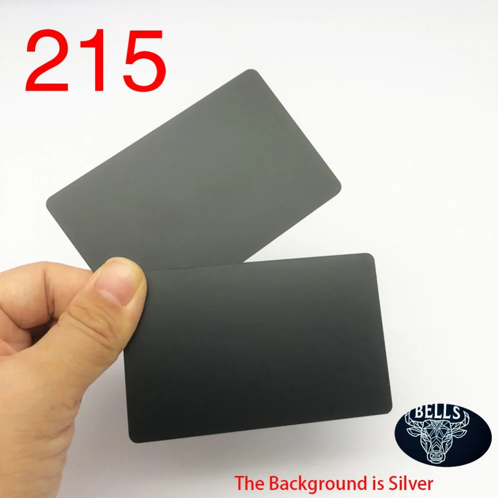 15 Piezas 13.56MHZ 215 Chip Blank Metal y PVC Hybrid NFC Identificación social/Control de acceso/Tarjeta de visita