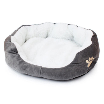 Hondenbed Kattenbed Huisdierbedden met verdikt PP katoenen hondengrotbed en bank geschikt voor klein puppykattenbed