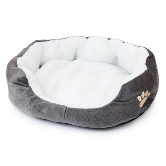 Hondenbed Kattenbed Huisdierbedden met verdikt PP katoenen hondengrotbed en bank geschikt voor klein puppykattenbed