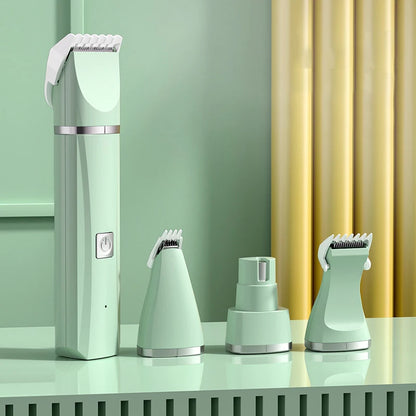 4 in 1 Elektrische Pet Hair Trimmer Grooming Clippers Cat Trimer Nagelslijper Professionele oplaadbare knipmachine voor honden