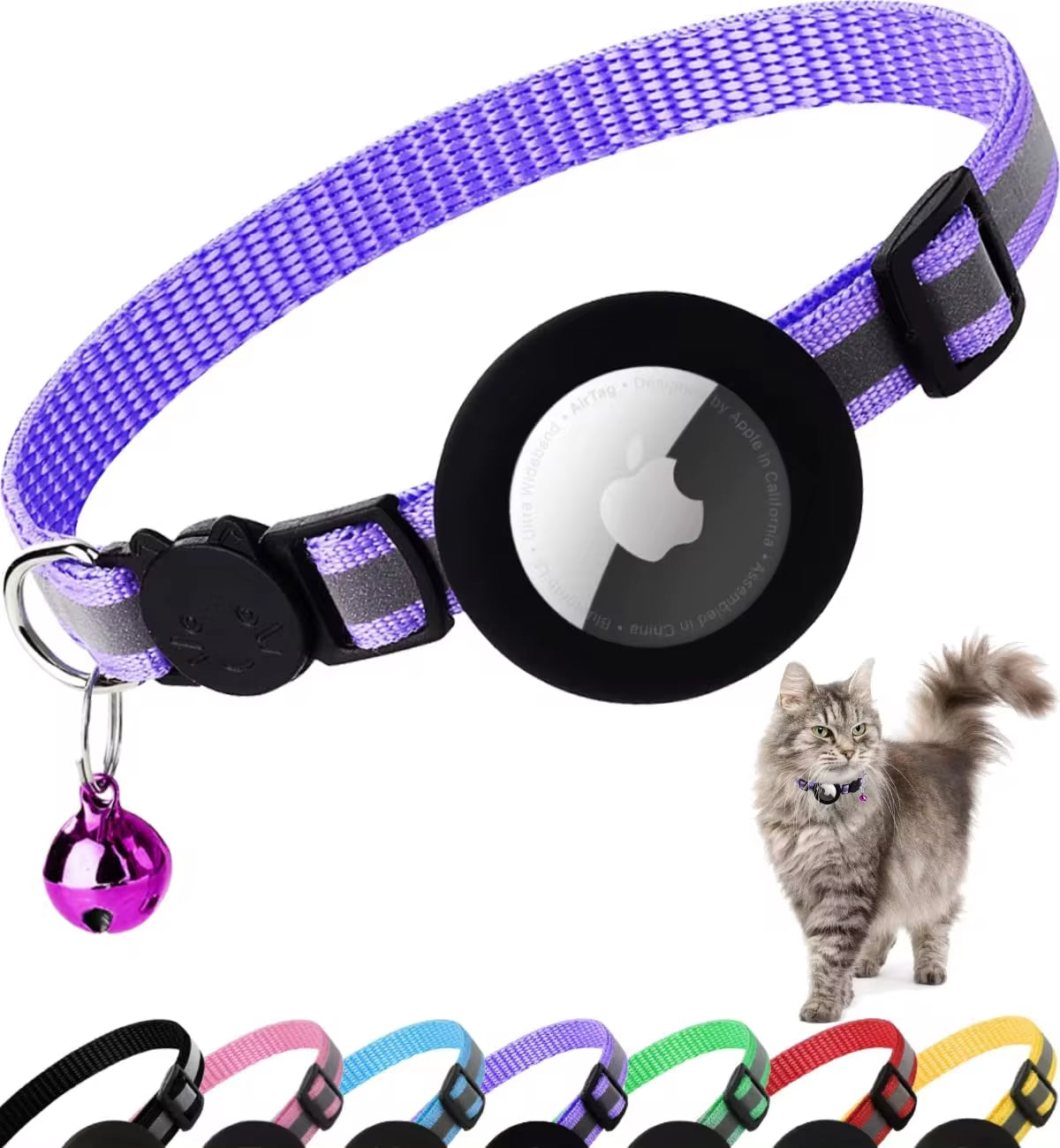 Airtag Cat, Reflective Kitten, 0.4 Inches