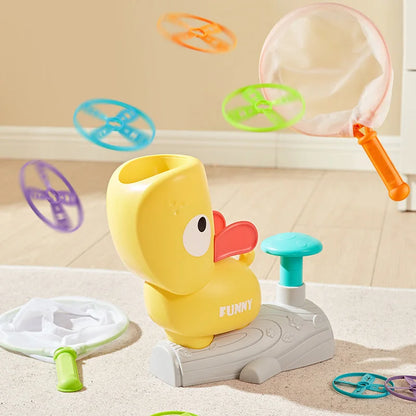 Outdoor Air Disc Launcher voor kinderen - Vliegend schijfspel voor peuters en familie plezier in de achtertuin