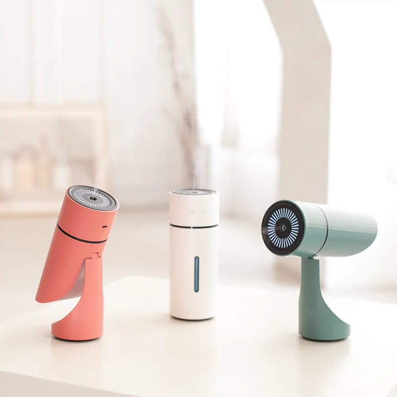 Humidificador de aire inalámbrico de 260ML Difusor de aromaterapia USB Batería recargable de 1000Mah Fabricante de niebla fría ultrasónica Nebulizador silencioso
