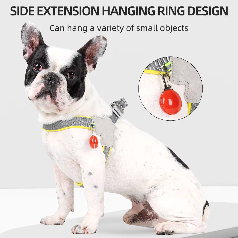 Reflecterend hondentuig voor kleine middelgrote honden Cat No Pull Vest Harnassen Puppy borstband Mopshond Chihuahua Bulldog Benodigdheden