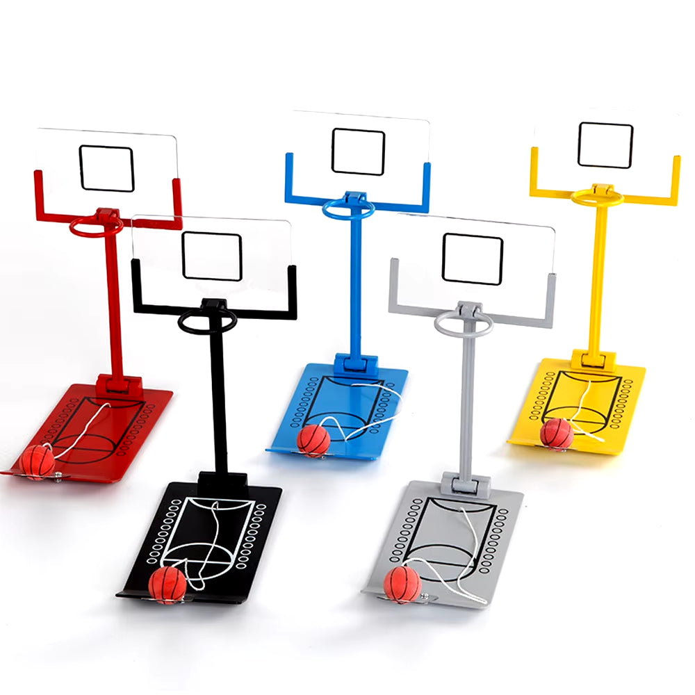 Juguete para aliviar el estrés Mini juego de baloncesto plegable Oficina Escritorio Mesa Regalo de cumpleaños para amantes de la NBA CBA Juguetes de entrenamiento