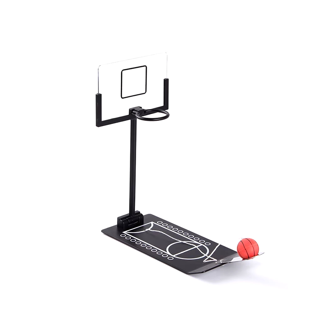 Juguete para aliviar el estrés Mini juego de baloncesto plegable Oficina Escritorio Mesa Regalo de cumpleaños para amantes de la NBA CBA Juguetes de entrenamiento