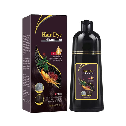 Nova Natural Moisturizing Hair Dye and Hair Care 3-in-1 Shampoo para una cobertura efectiva del cabello blanco y control de la grasa