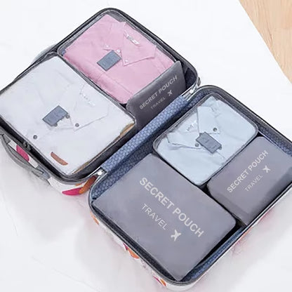6-Piece Set, Blue, and Grey