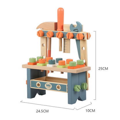 Multifunctionele houten gereedschapsbank speelset voor kinderen van 3-5 jaar - ideale doe-het-zelf reparatieset voor jongens en meisjes