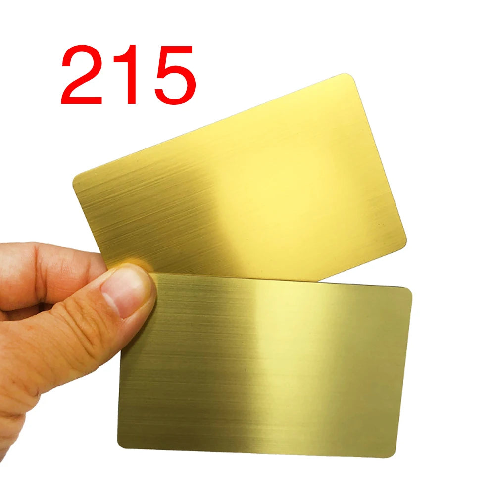 15 Piezas 13.56MHZ 215 Chip Blank Metal y PVC Hybrid NFC Identificación social/Control de acceso/Tarjeta de visita