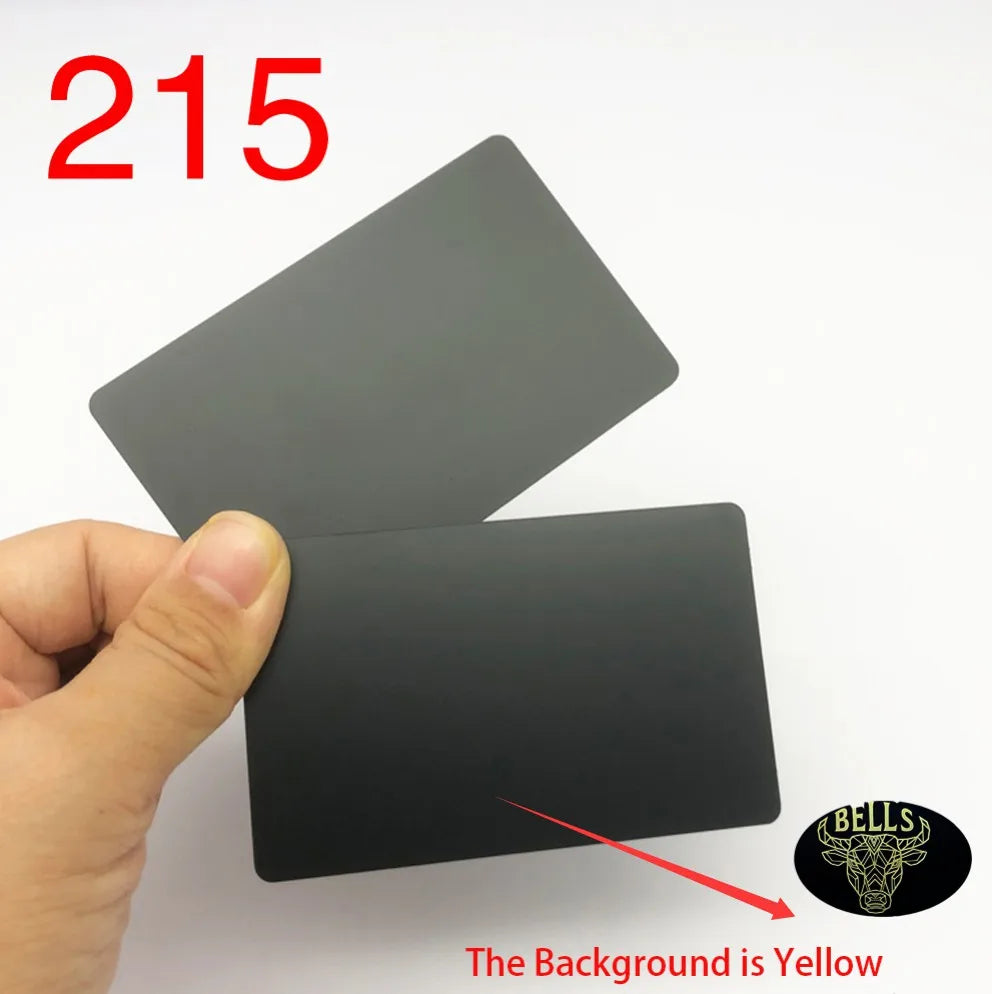 15 Piezas 13.56MHZ 215 Chip Blank Metal y PVC Hybrid NFC Identificación social/Control de acceso/Tarjeta de visita
