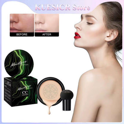 Mushroom Head Air Cushion CC Cream - Base hidratante natural y corrector para el control de la grasa y el blanqueamiento