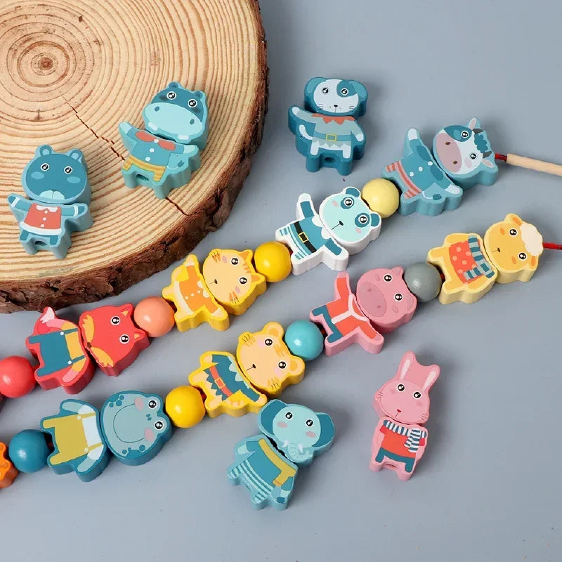 Montessori-Inspired Wooden, Fruit, Letter, and Number
