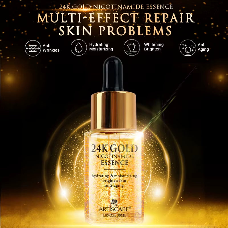 24K Gold, Serum, and Dark