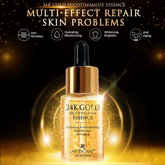 24K Gold, Serum, and Dark