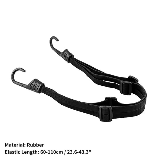 Cuerda de casco Cordón de unión de equipaje altamente elástico Motocicletas Fuerza Casco retráctil Correa de cuerda elástica con 2 ganchos