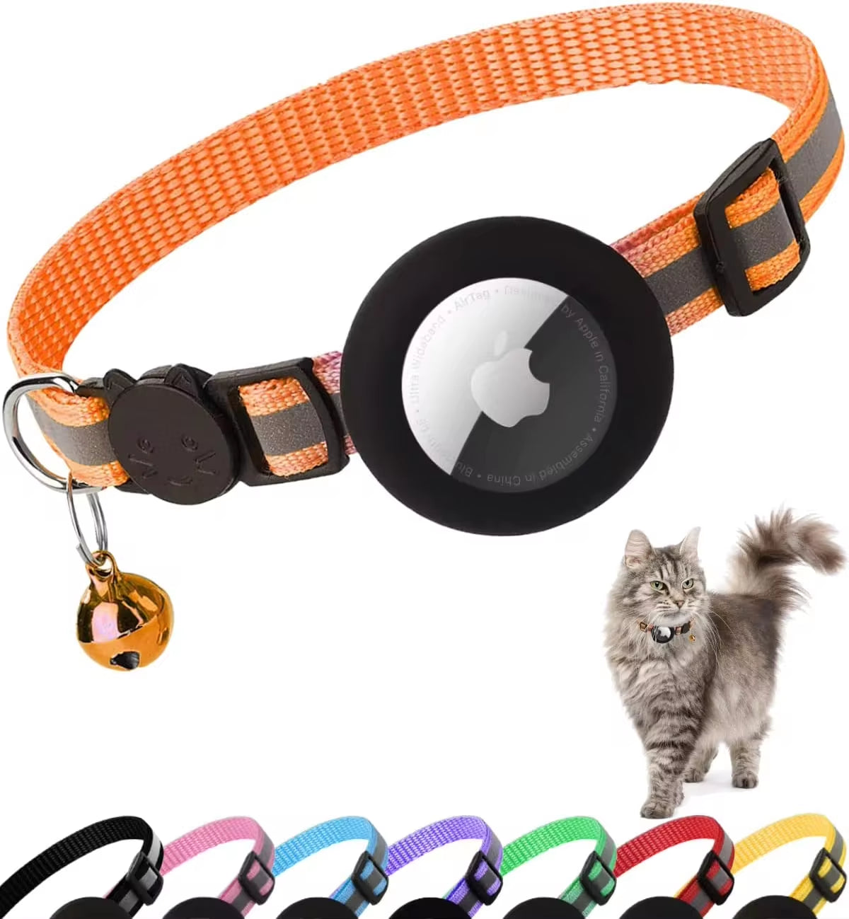 Airtag Cat, Reflective Kitten, 0.4 Inches