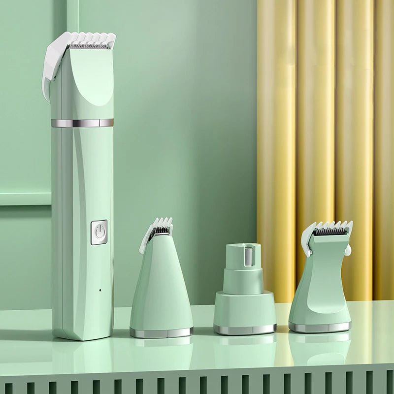 4 in 1 Elektrische Pet Hair Trimmer Grooming Clippers Cat Trimer Nagelslijper Professionele oplaadbare knipmachine voor honden