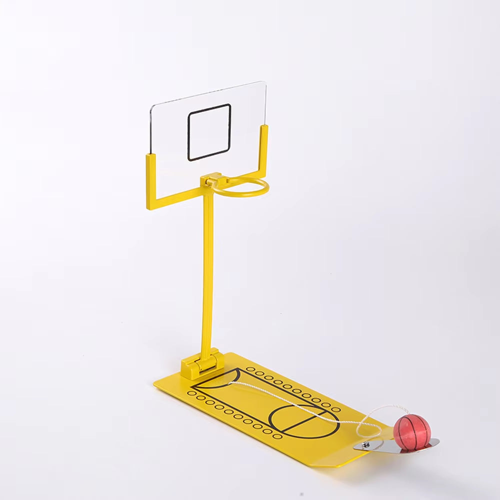 Juguete para aliviar el estrés Mini juego de baloncesto plegable Oficina Escritorio Mesa Regalo de cumpleaños para amantes de la NBA CBA Juguetes de entrenamiento