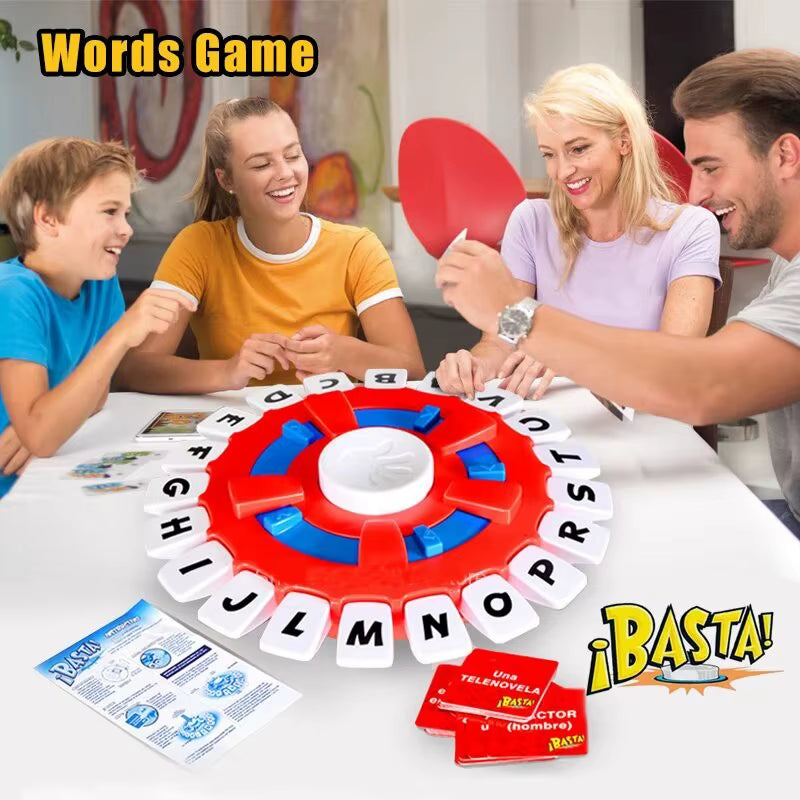 Basta: Juego de mesa de vocabulario en español atractivo para reuniones familiares y entornos educativos