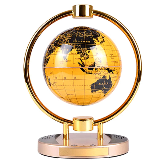 Innovatieve Bluetooth-luidspreker met magnetische ophanging en lichtgevende roterende wereldbol - 6-inch decoratief geschenk