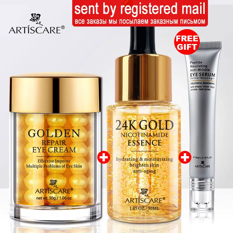 Oro de 24 quilates, suero y oscuro