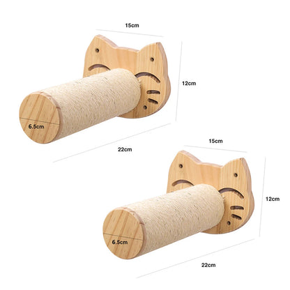 Kat Muur Klimmen Plank Stappen Ladder Krabpaal Scratcher Bed Schuilhuis voor Katten Boomtoren Huisdier Meubels Accessoires
