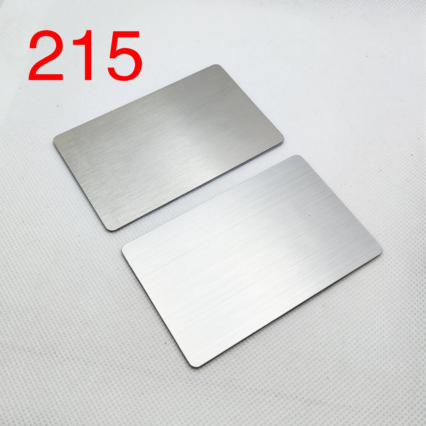 15 Piezas 13.56MHZ 215 Chip Blank Metal y PVC Hybrid NFC Identificación social/Control de acceso/Tarjeta de visita