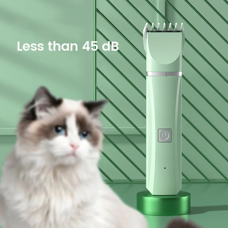 4 in 1 Elektrische Pet Hair Trimmer Grooming Clippers Cat Trimer Nagelslijper Professionele oplaadbare knipmachine voor honden