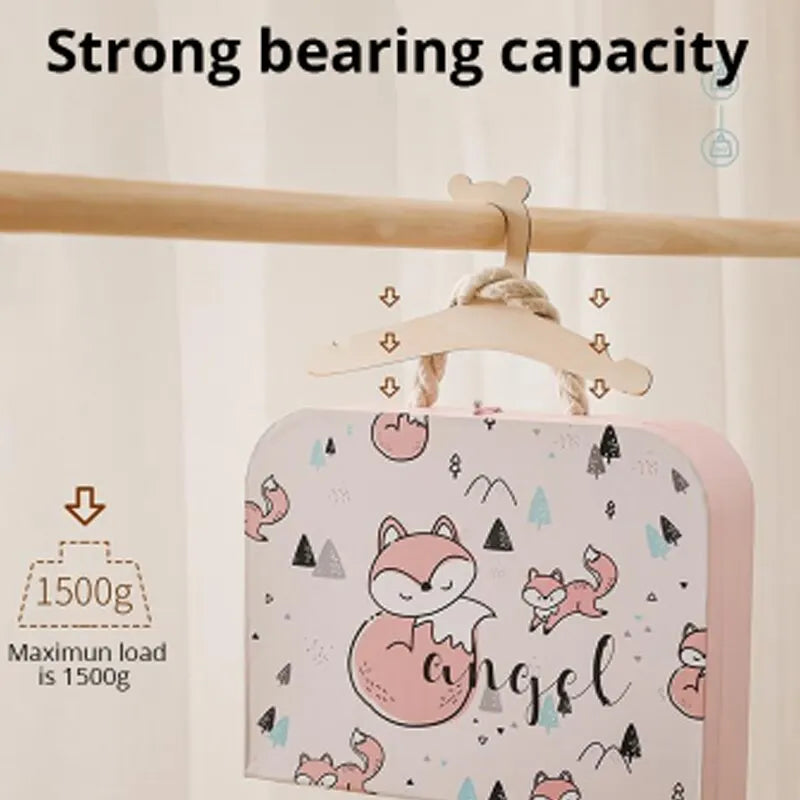 10 Pcs Percha Creativa para Bebés Percha de Madera para Bebé Decoración de Habitación de Bebé para Niños Presente